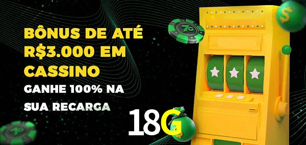 18G melhor bônus de depósito