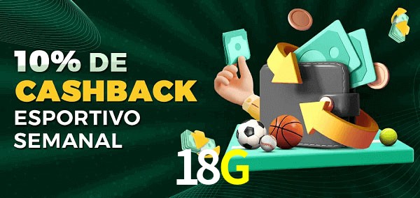 10% de bônus de cashback na 18G