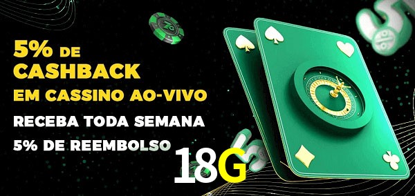 Promoções do cassino ao Vivo 18G